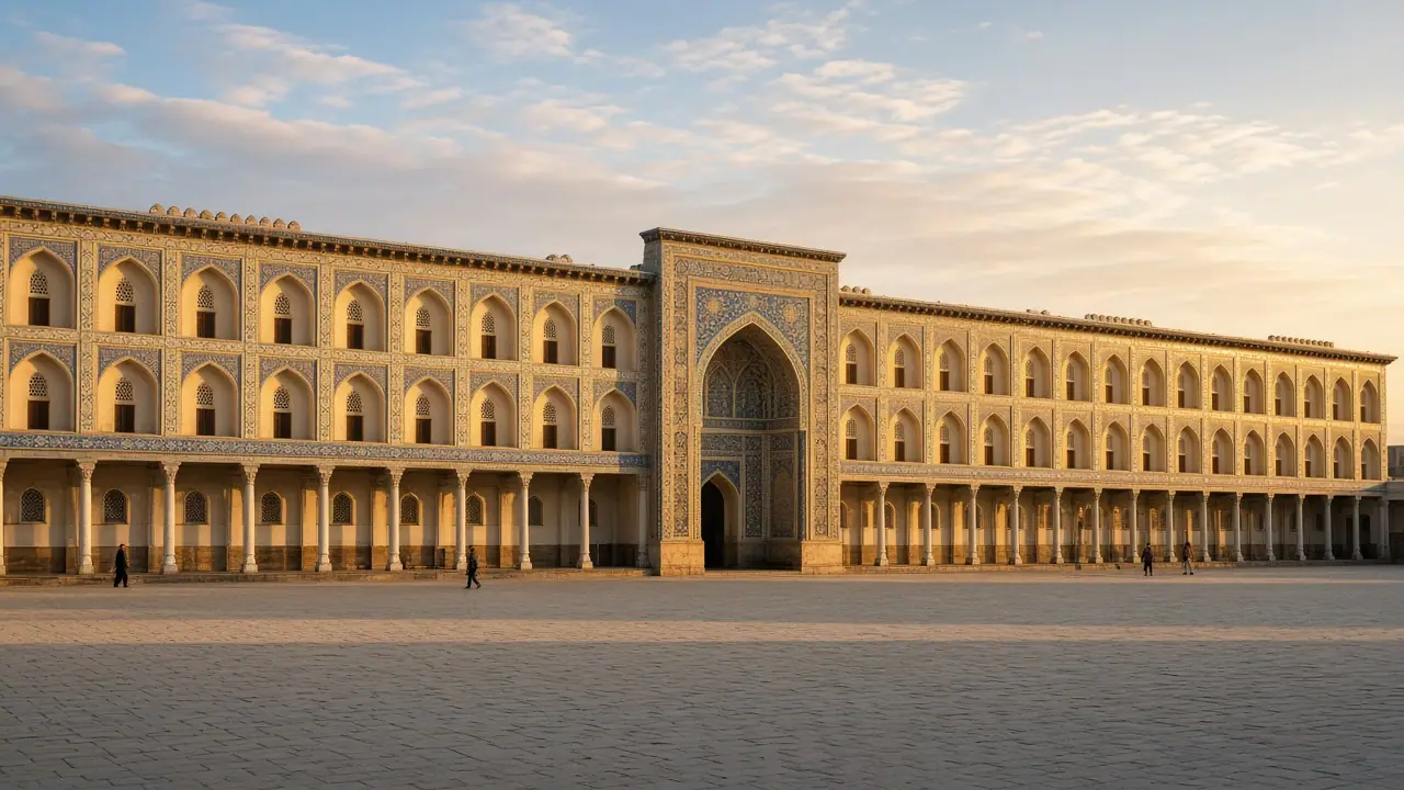 Kokand: der Palast des Khudoyar Khan und die Stadt hinter der Fassade
